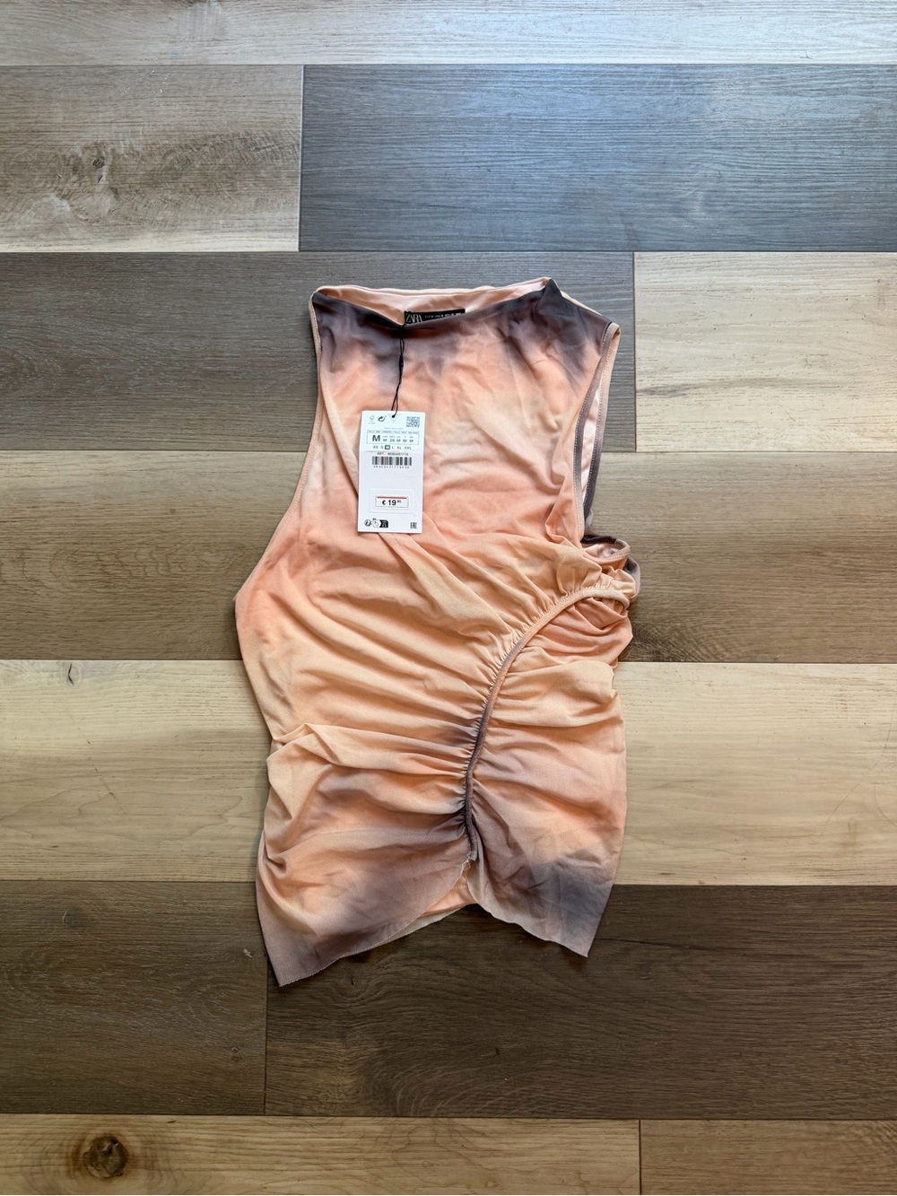Zara Peach to Mauve Ombre Sleeveless Tank